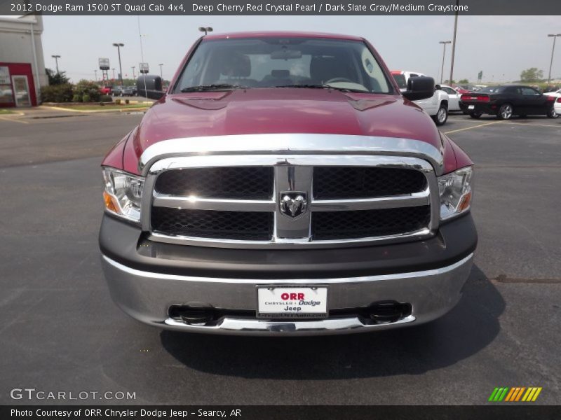 Deep Cherry Red Crystal Pearl / Dark Slate Gray/Medium Graystone 2012 Dodge Ram 1500 ST Quad Cab 4x4