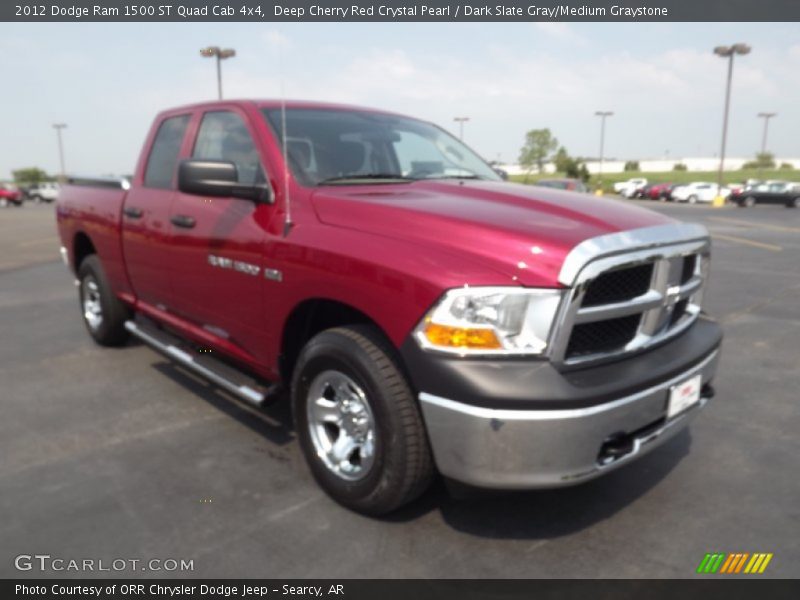 Deep Cherry Red Crystal Pearl / Dark Slate Gray/Medium Graystone 2012 Dodge Ram 1500 ST Quad Cab 4x4