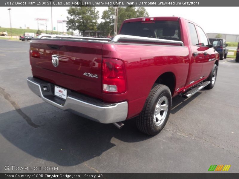 Deep Cherry Red Crystal Pearl / Dark Slate Gray/Medium Graystone 2012 Dodge Ram 1500 ST Quad Cab 4x4