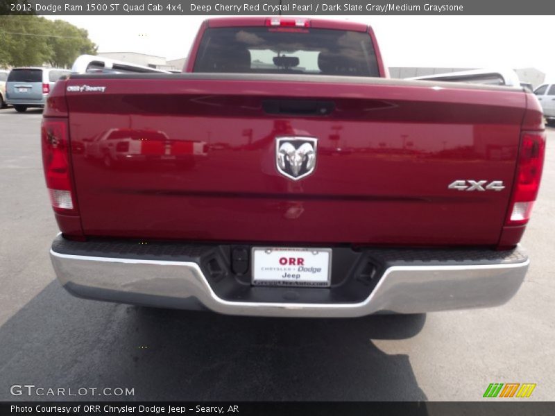Deep Cherry Red Crystal Pearl / Dark Slate Gray/Medium Graystone 2012 Dodge Ram 1500 ST Quad Cab 4x4
