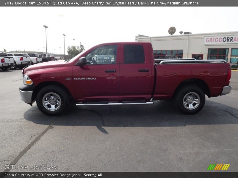 Deep Cherry Red Crystal Pearl / Dark Slate Gray/Medium Graystone 2012 Dodge Ram 1500 ST Quad Cab 4x4