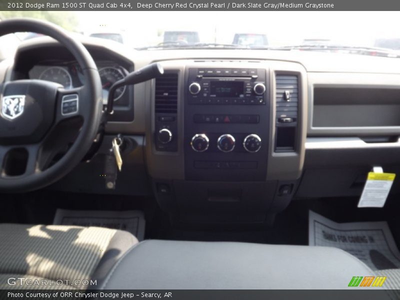 Deep Cherry Red Crystal Pearl / Dark Slate Gray/Medium Graystone 2012 Dodge Ram 1500 ST Quad Cab 4x4