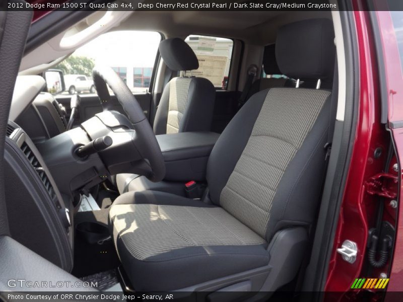 2012 Ram 1500 ST Quad Cab 4x4 Dark Slate Gray/Medium Graystone Interior