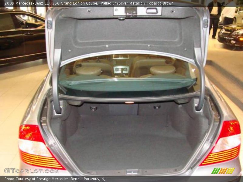 Palladium Silver Metallic / Tobacco Brown 2009 Mercedes-Benz CLK 350 Grand Edition Coupe