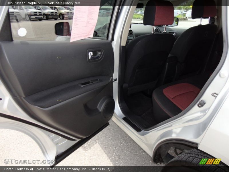 Silver Ice / Black/Red 2009 Nissan Rogue SL