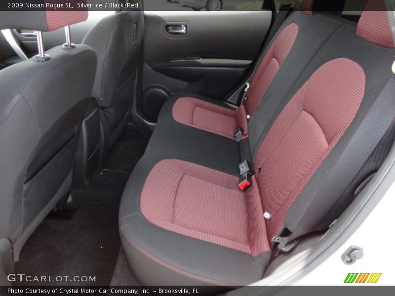 Silver Ice / Black/Red 2009 Nissan Rogue SL
