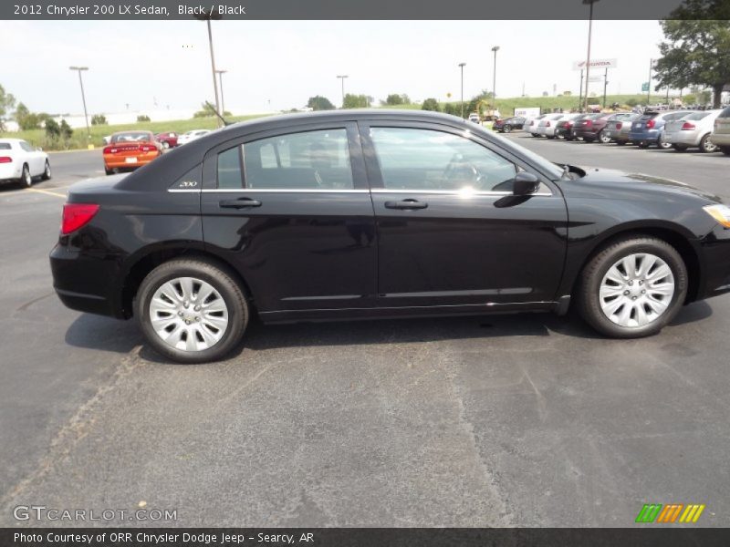Black / Black 2012 Chrysler 200 LX Sedan