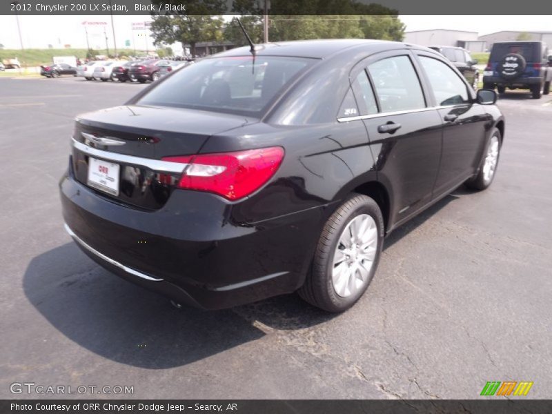 Black / Black 2012 Chrysler 200 LX Sedan