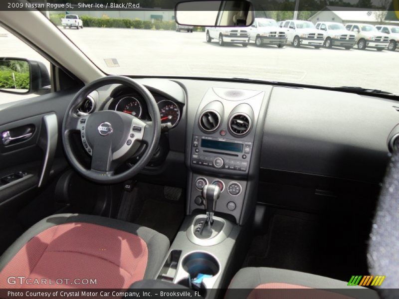 Silver Ice / Black/Red 2009 Nissan Rogue SL