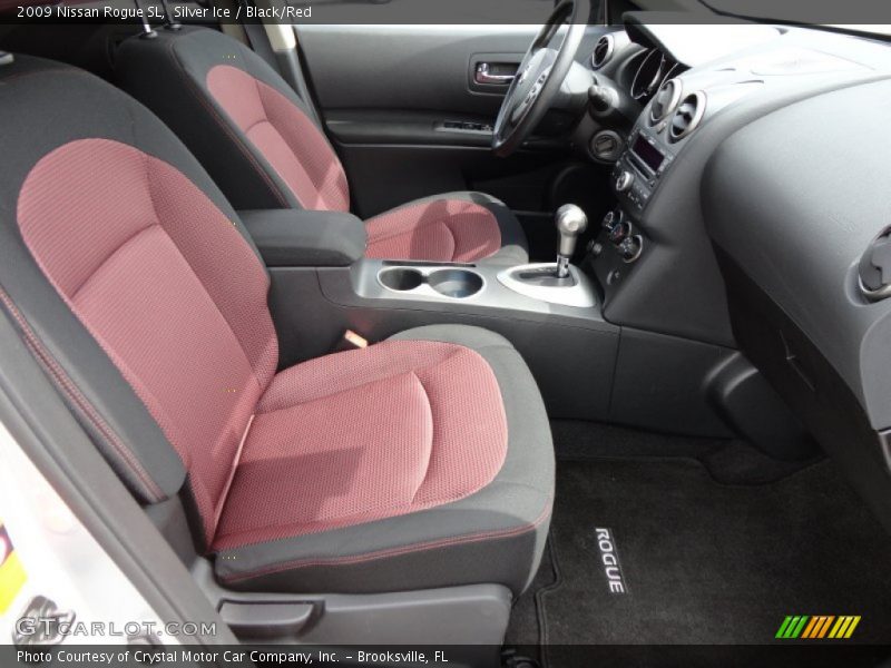 Silver Ice / Black/Red 2009 Nissan Rogue SL