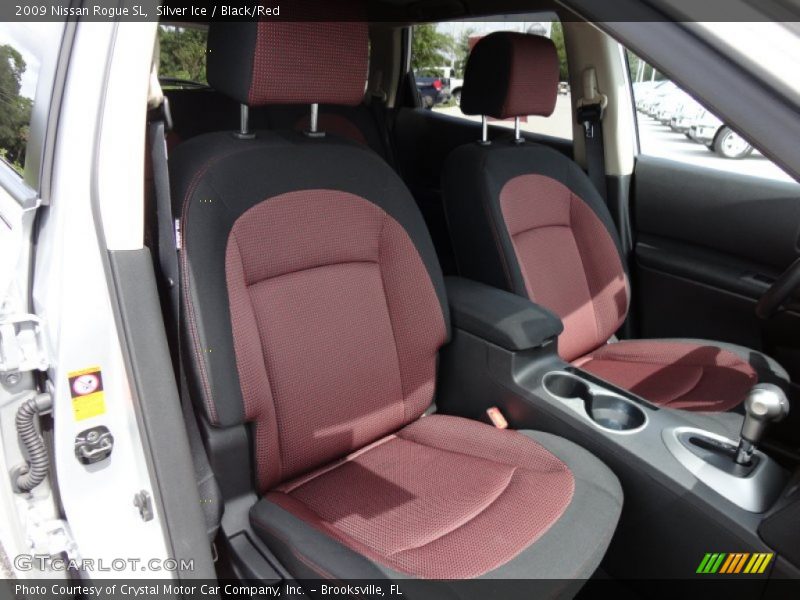 Silver Ice / Black/Red 2009 Nissan Rogue SL