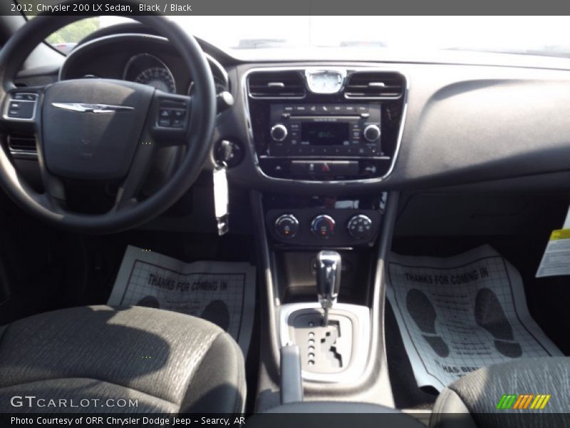 Black / Black 2012 Chrysler 200 LX Sedan