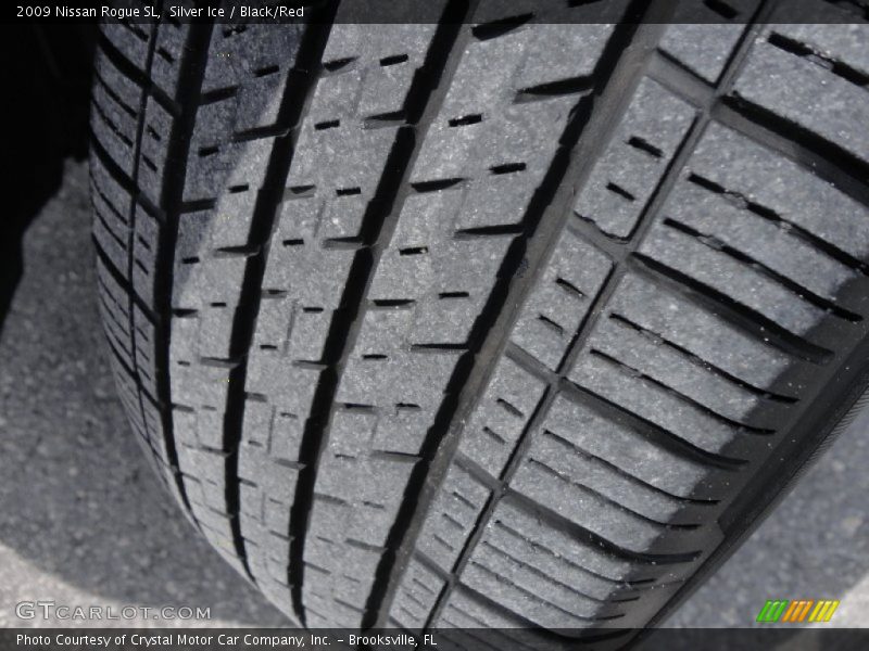 Silver Ice / Black/Red 2009 Nissan Rogue SL