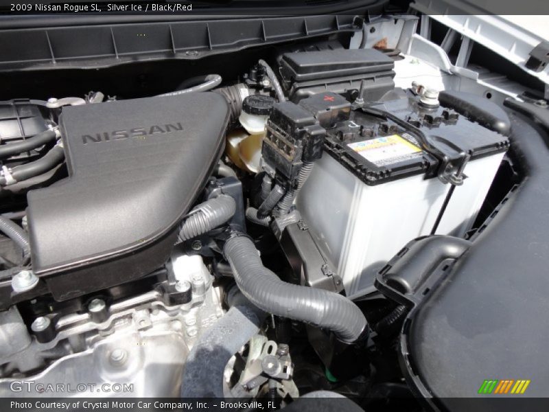 Silver Ice / Black/Red 2009 Nissan Rogue SL