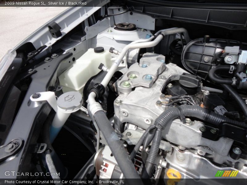 Silver Ice / Black/Red 2009 Nissan Rogue SL