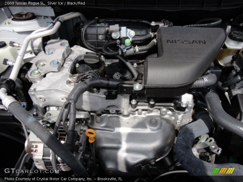 Silver Ice / Black/Red 2009 Nissan Rogue SL