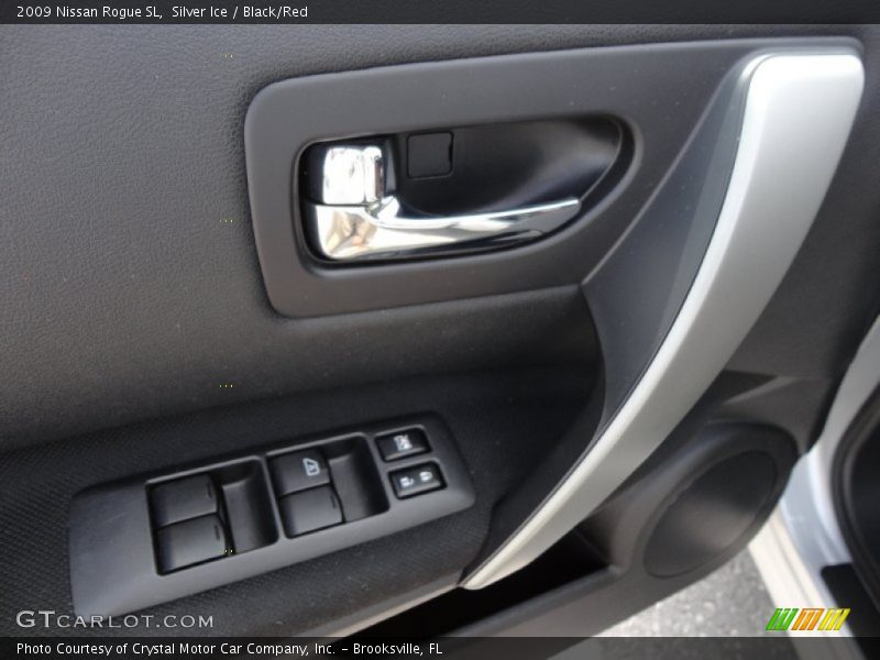 Silver Ice / Black/Red 2009 Nissan Rogue SL