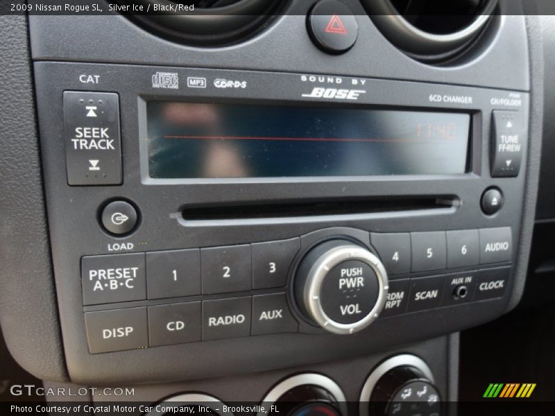Silver Ice / Black/Red 2009 Nissan Rogue SL