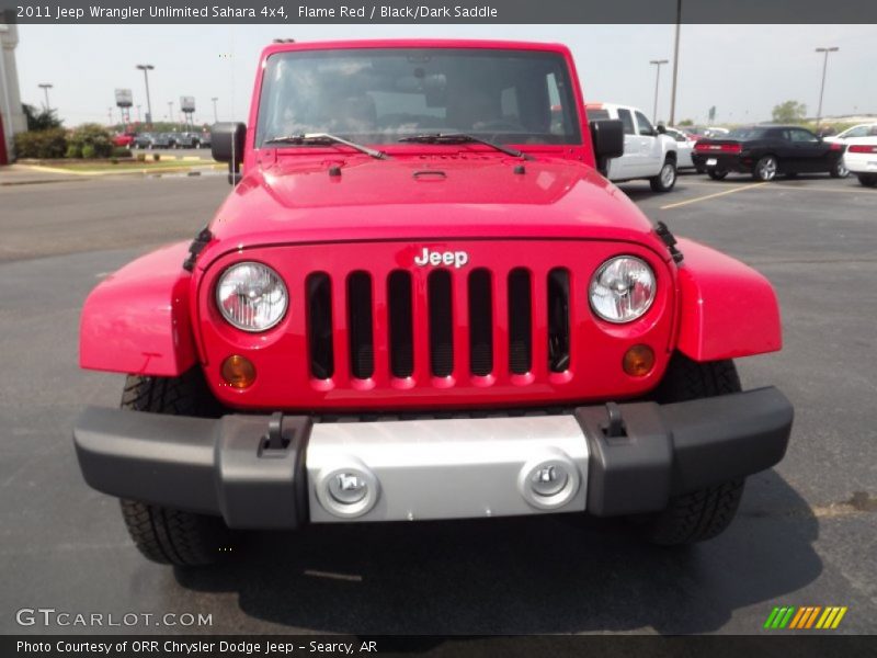 Flame Red / Black/Dark Saddle 2011 Jeep Wrangler Unlimited Sahara 4x4