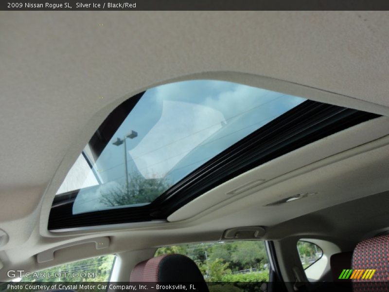 Silver Ice / Black/Red 2009 Nissan Rogue SL