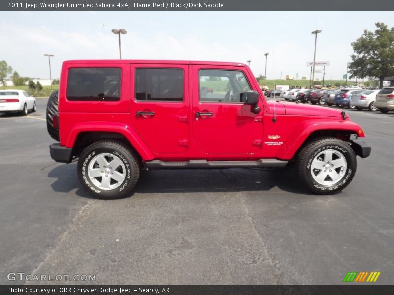 Flame Red / Black/Dark Saddle 2011 Jeep Wrangler Unlimited Sahara 4x4