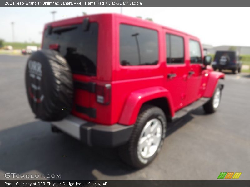 Flame Red / Black/Dark Saddle 2011 Jeep Wrangler Unlimited Sahara 4x4