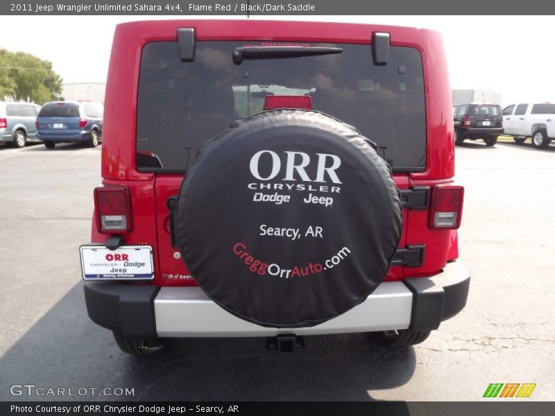 Flame Red / Black/Dark Saddle 2011 Jeep Wrangler Unlimited Sahara 4x4