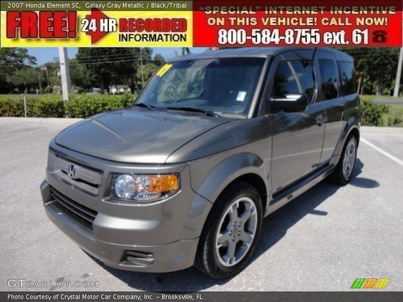 Galaxy Gray Metallic / Black/Tribal 2007 Honda Element SC