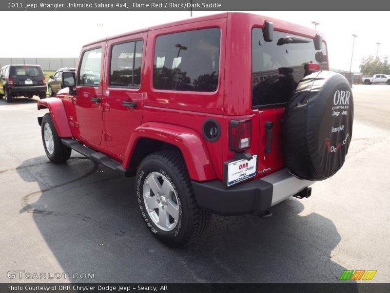 Flame Red / Black/Dark Saddle 2011 Jeep Wrangler Unlimited Sahara 4x4