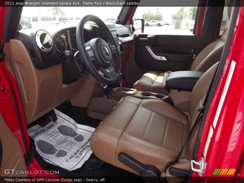 Flame Red / Black/Dark Saddle 2011 Jeep Wrangler Unlimited Sahara 4x4