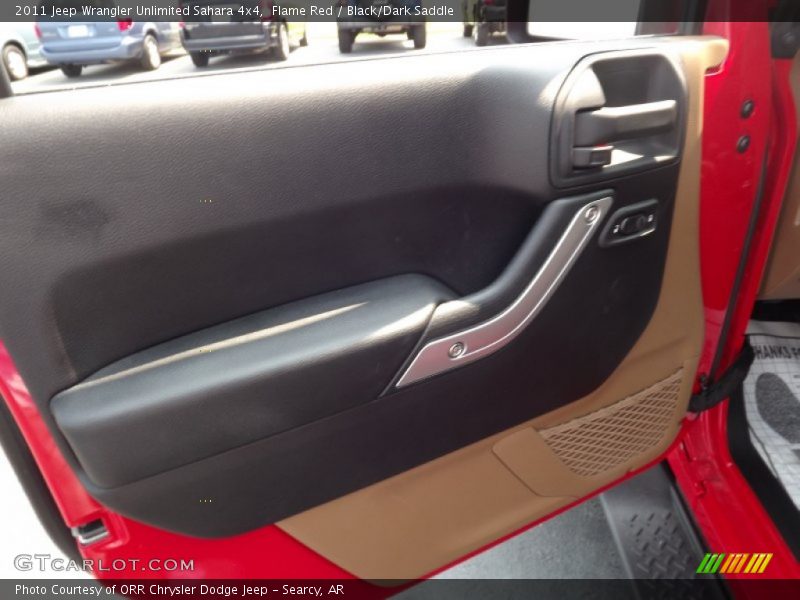 Flame Red / Black/Dark Saddle 2011 Jeep Wrangler Unlimited Sahara 4x4