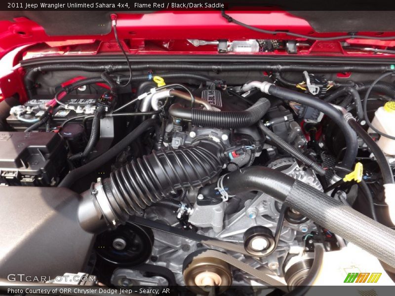 Flame Red / Black/Dark Saddle 2011 Jeep Wrangler Unlimited Sahara 4x4