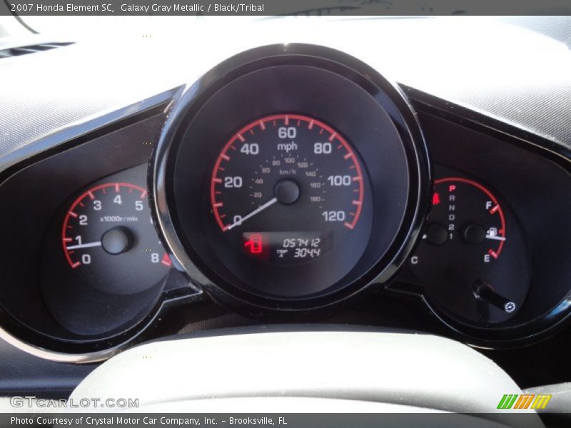 Galaxy Gray Metallic / Black/Tribal 2007 Honda Element SC