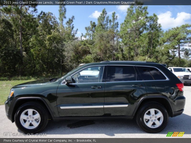 Natural Green Pearl / Dark Graystone/Medium Graystone 2011 Jeep Grand Cherokee Laredo