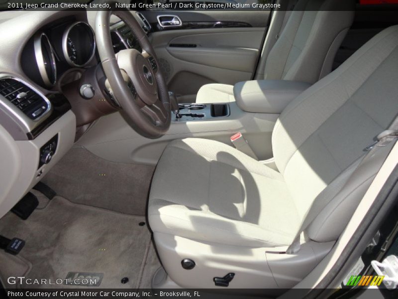 Natural Green Pearl / Dark Graystone/Medium Graystone 2011 Jeep Grand Cherokee Laredo