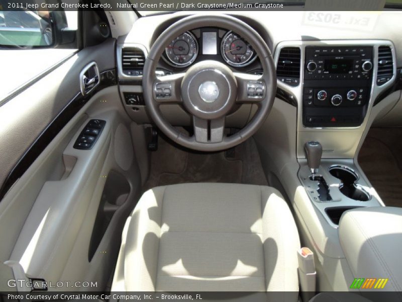 Natural Green Pearl / Dark Graystone/Medium Graystone 2011 Jeep Grand Cherokee Laredo