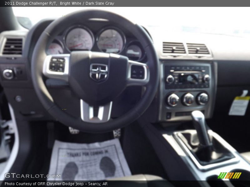 Bright White / Dark Slate Gray 2011 Dodge Challenger R/T