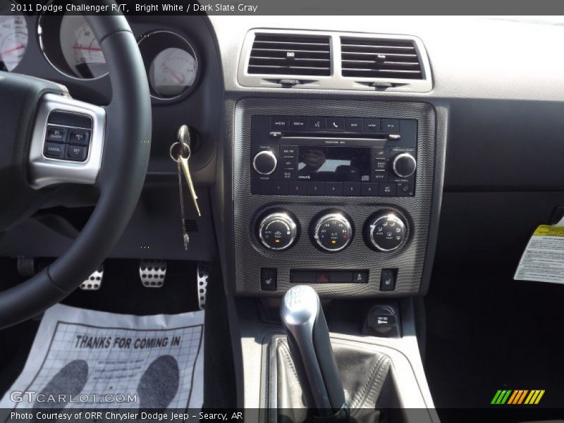 Bright White / Dark Slate Gray 2011 Dodge Challenger R/T