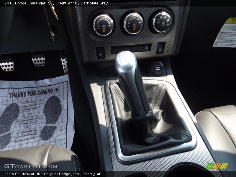 Bright White / Dark Slate Gray 2011 Dodge Challenger R/T