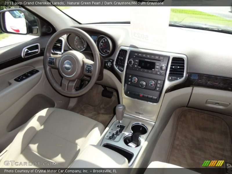 Natural Green Pearl / Dark Graystone/Medium Graystone 2011 Jeep Grand Cherokee Laredo