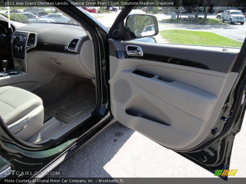 Natural Green Pearl / Dark Graystone/Medium Graystone 2011 Jeep Grand Cherokee Laredo