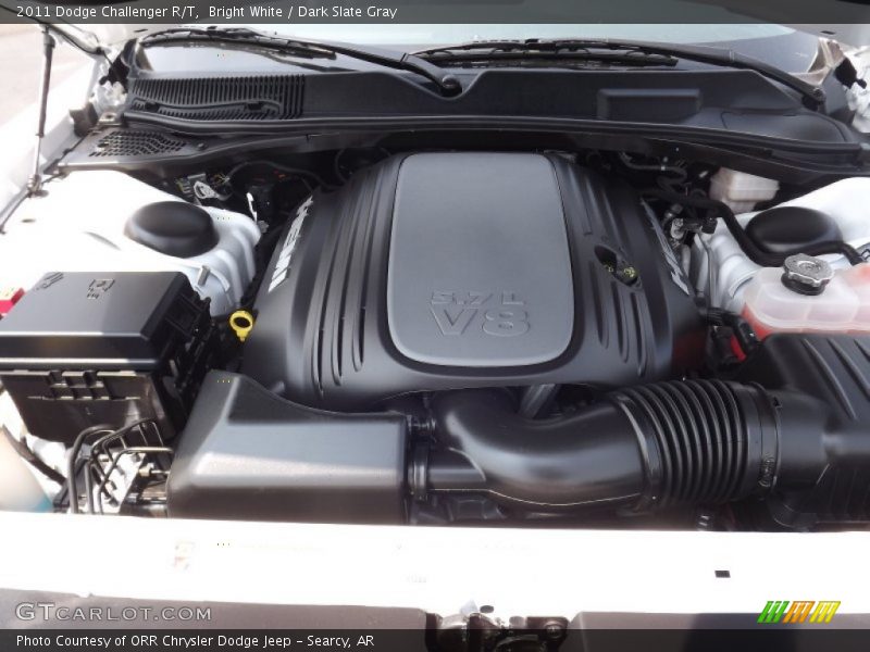 Bright White / Dark Slate Gray 2011 Dodge Challenger R/T