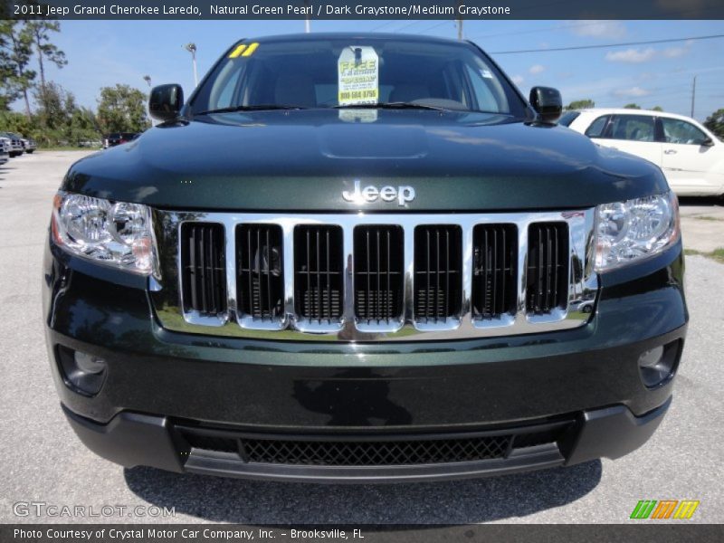 Natural Green Pearl / Dark Graystone/Medium Graystone 2011 Jeep Grand Cherokee Laredo