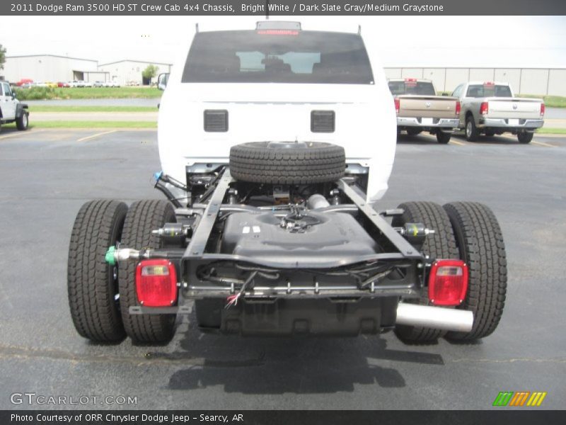 Bright White / Dark Slate Gray/Medium Graystone 2011 Dodge Ram 3500 HD ST Crew Cab 4x4 Chassis