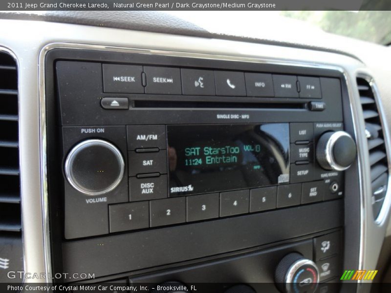 Natural Green Pearl / Dark Graystone/Medium Graystone 2011 Jeep Grand Cherokee Laredo