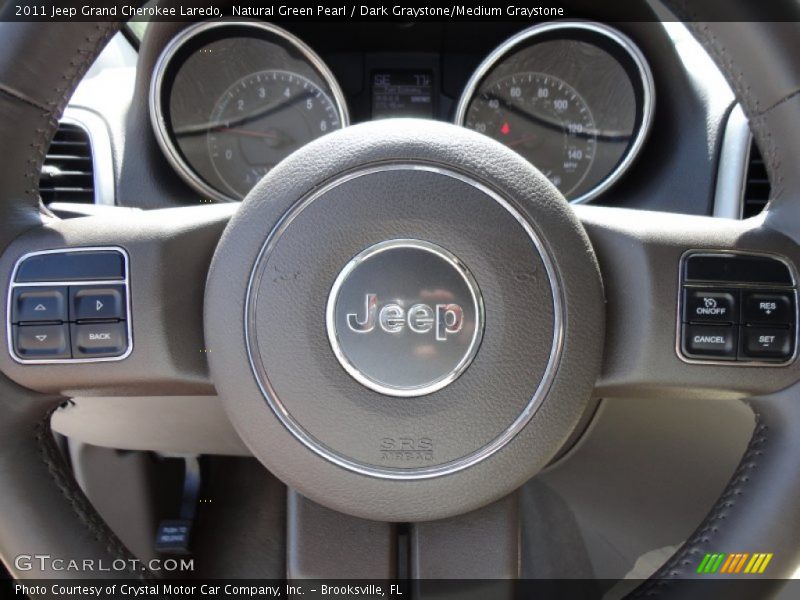 Natural Green Pearl / Dark Graystone/Medium Graystone 2011 Jeep Grand Cherokee Laredo