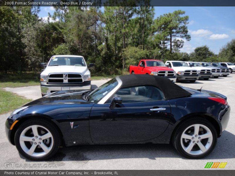 Deep Blue / Ebony 2008 Pontiac Solstice Roadster