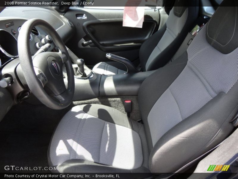  2008 Solstice Roadster Ebony Interior