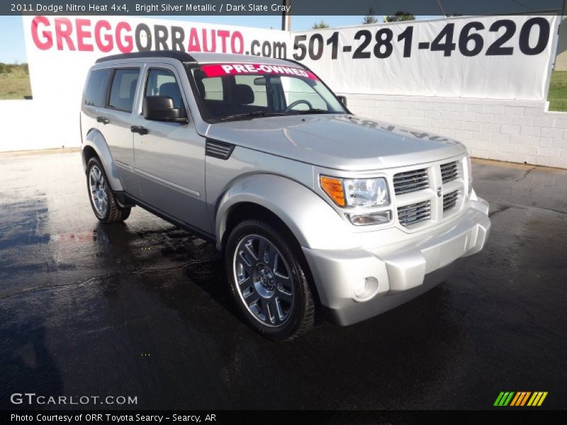 Bright Silver Metallic / Dark Slate Gray 2011 Dodge Nitro Heat 4x4