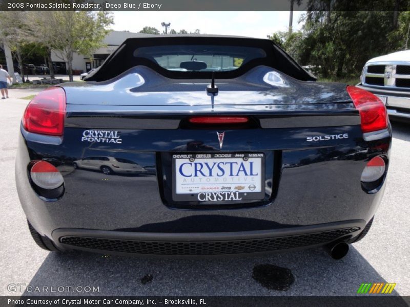 Deep Blue / Ebony 2008 Pontiac Solstice Roadster